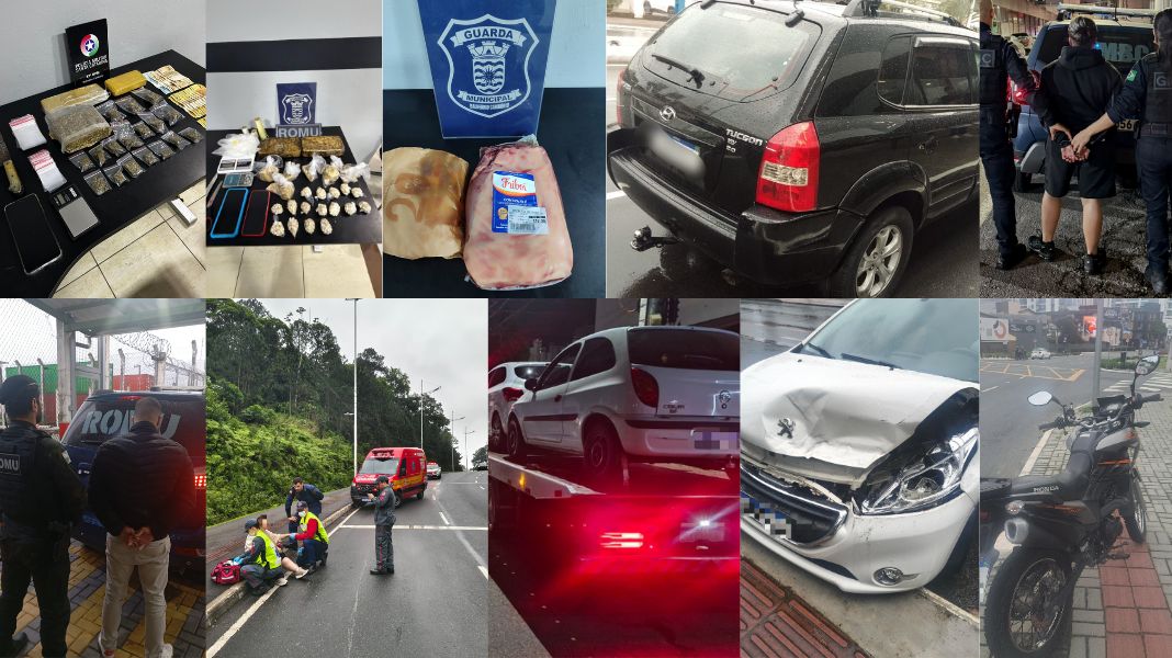 Giro da Segurança: prisões, apreensões de drogas e acidentes marcam o fim de semana