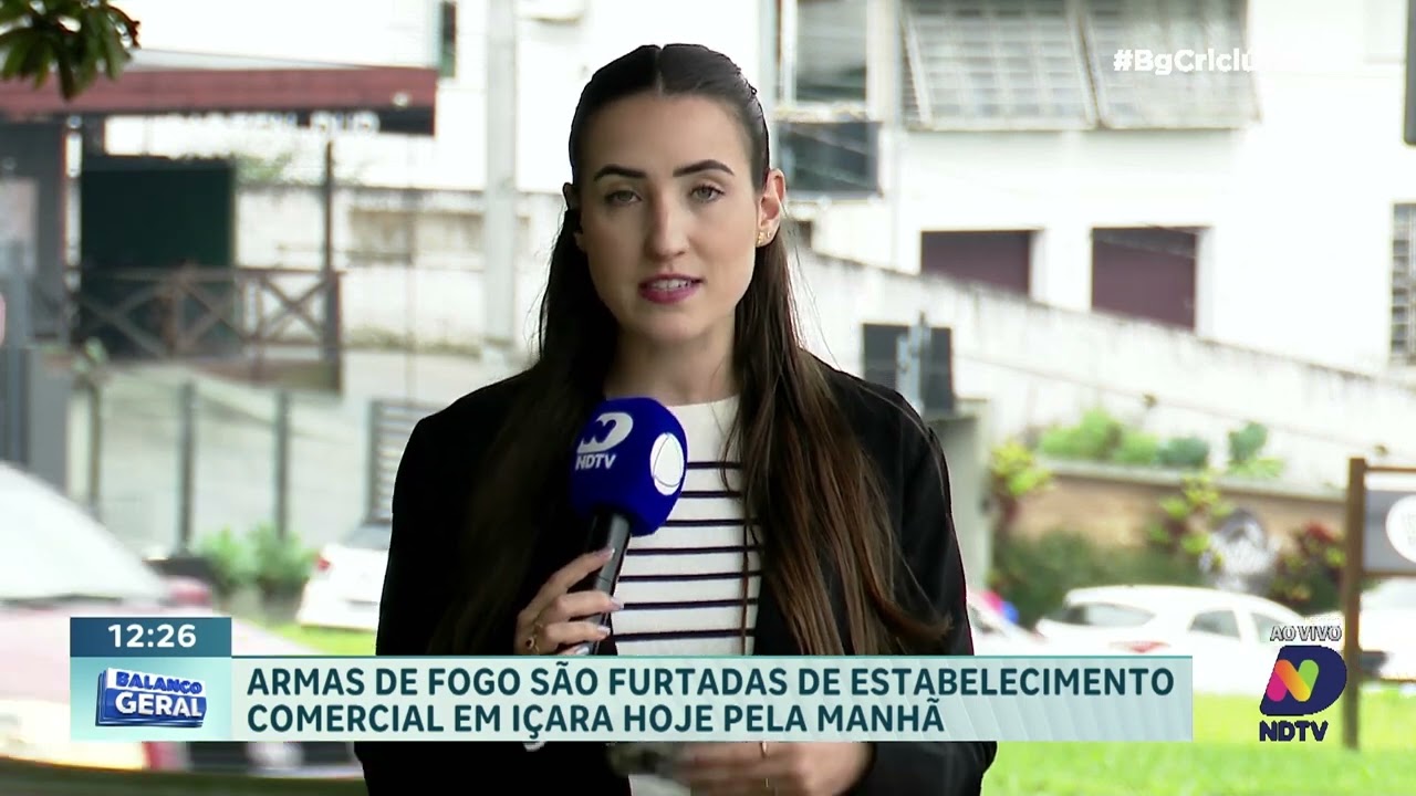 Armas de fogo são furtadas de estabelecimento comercial em Içara