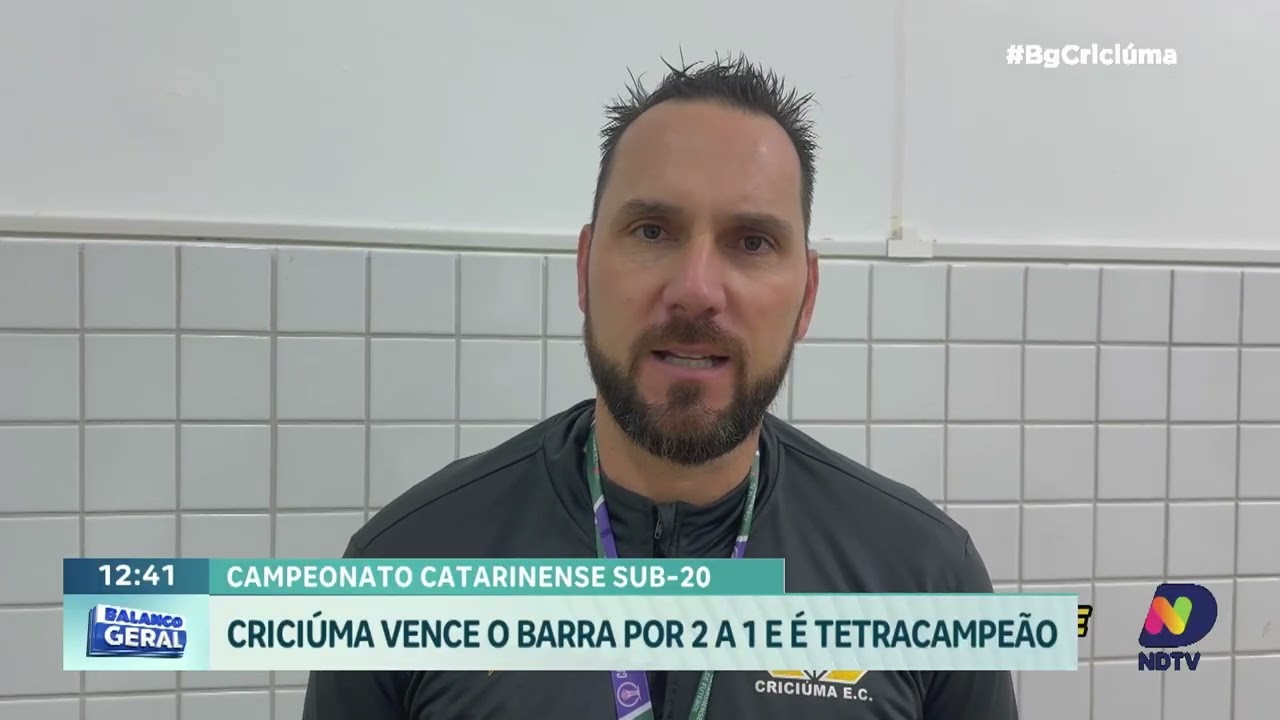 Criciúma vence o Barra e conquista o tetra do Catarinense Sub-20