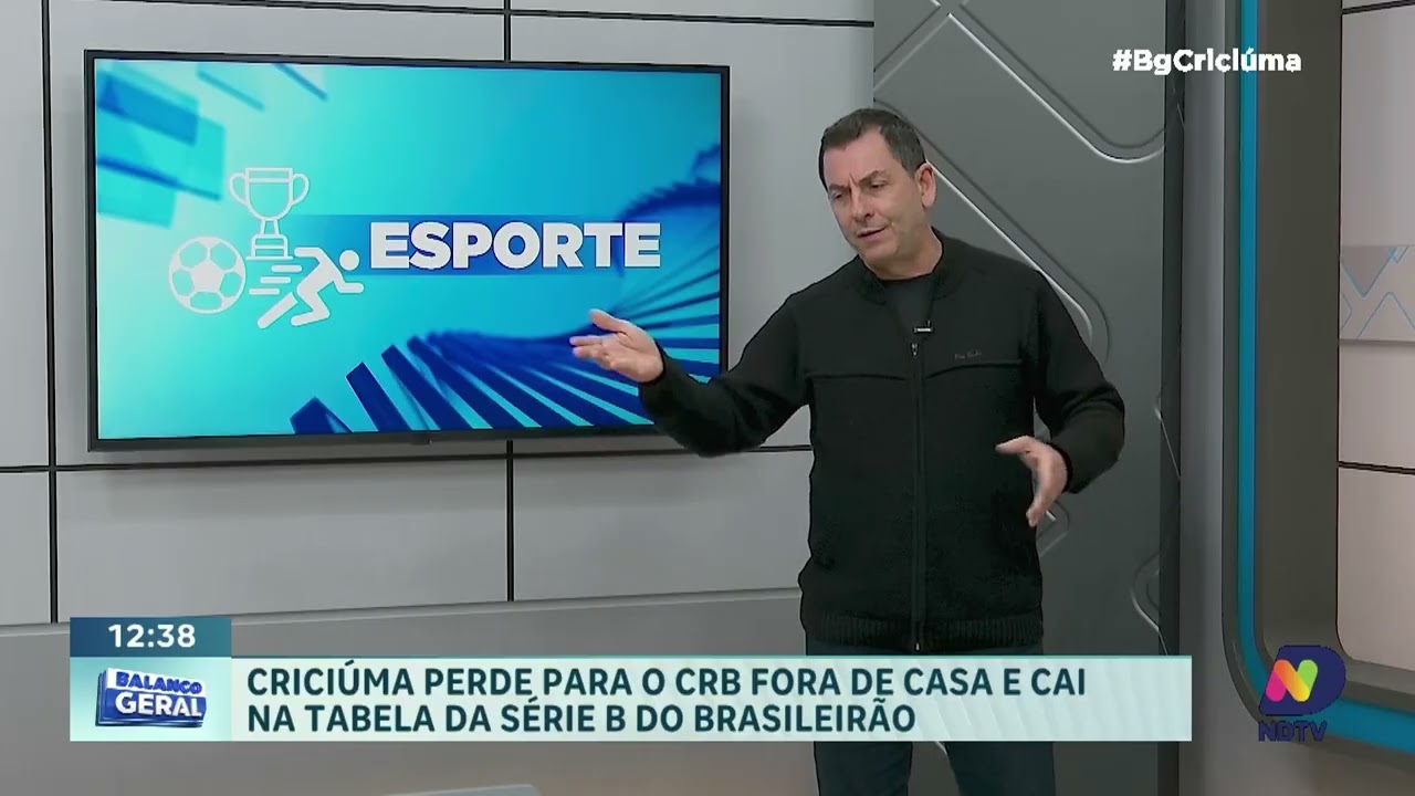 Criciúma perde para o CRB e cai na tabela da Série B
