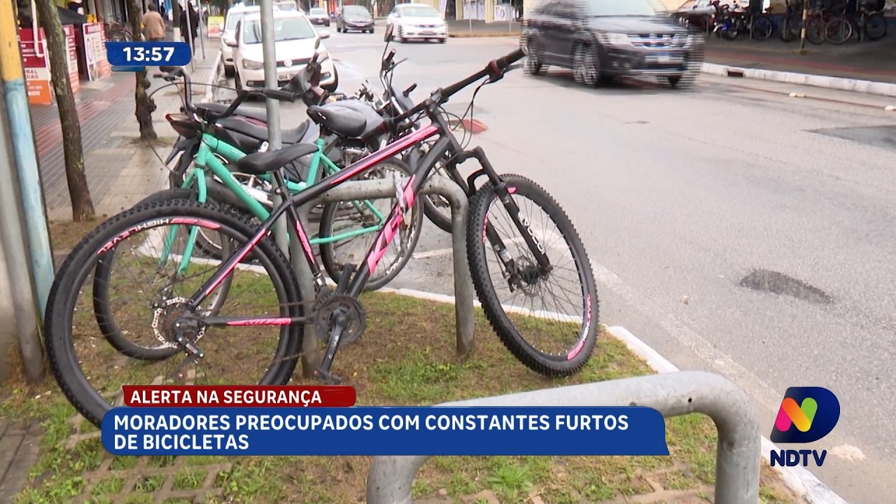 Moradores alertam para furtos de bicicletas e pedem mais segurança