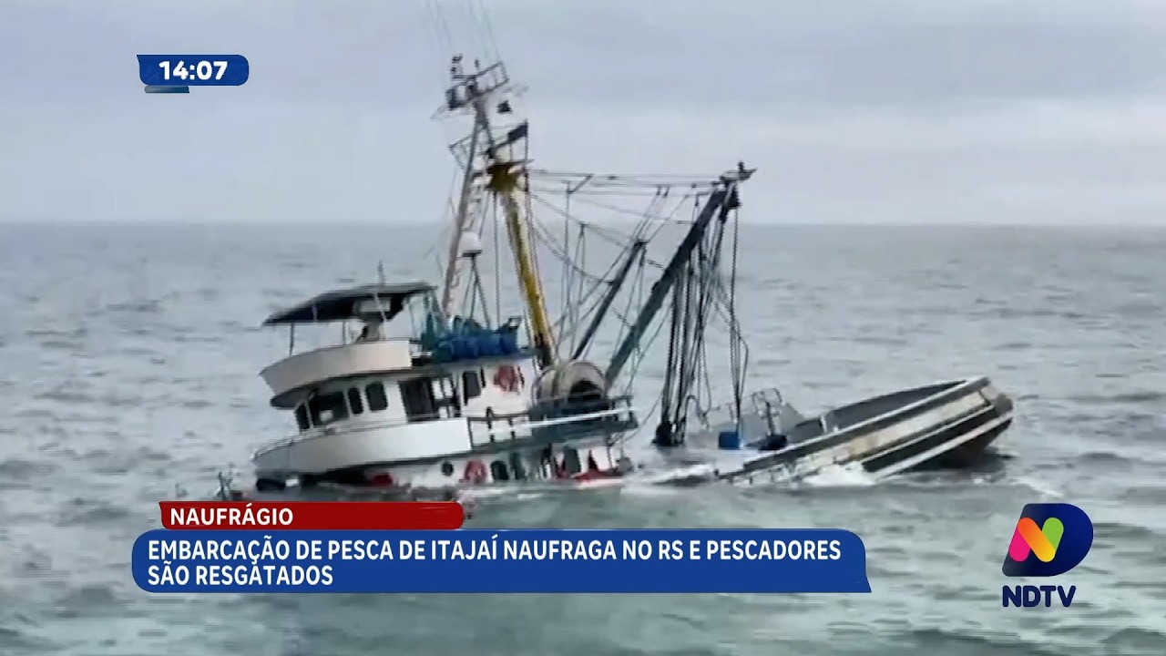 Giro regional destaca naufrágio, incêndio, prisões e acidente fatal