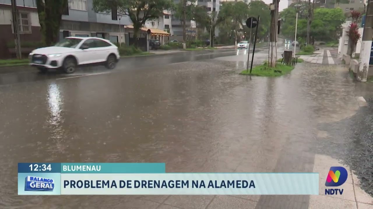 Blumenau: problema de drenagem na Alameda