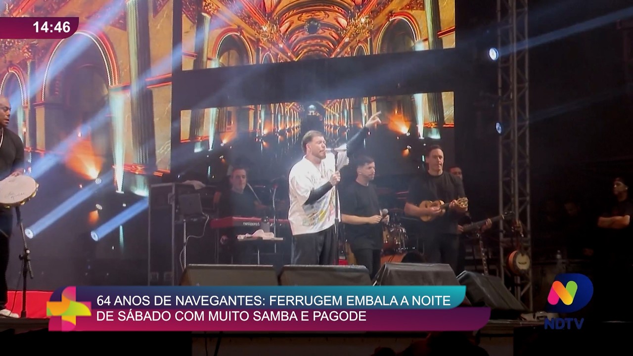 64 anos de Navegantes têm noite de samba e pagode com Ferrugem
