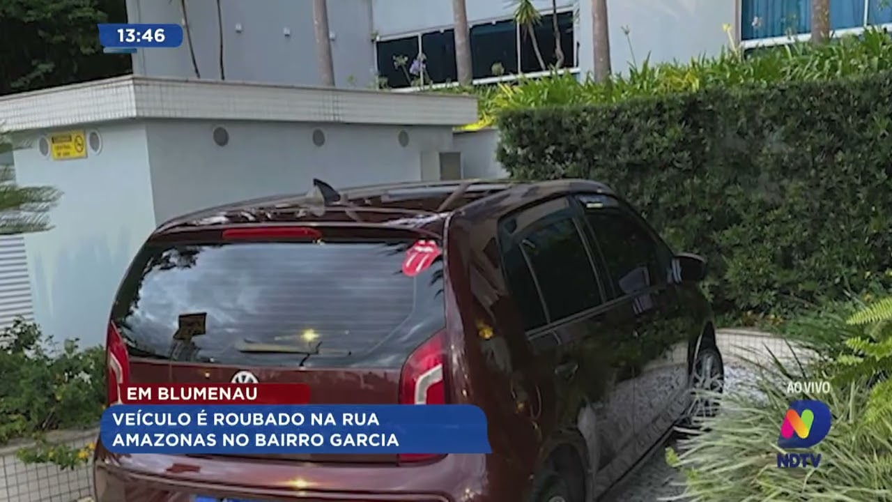 Em Blumenau: veículo é roubado na rua Amazonas no bairro Garcia