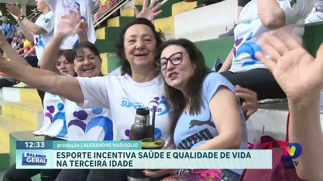 Idosos de Chapecó entram em quadra para torneio de câmbio