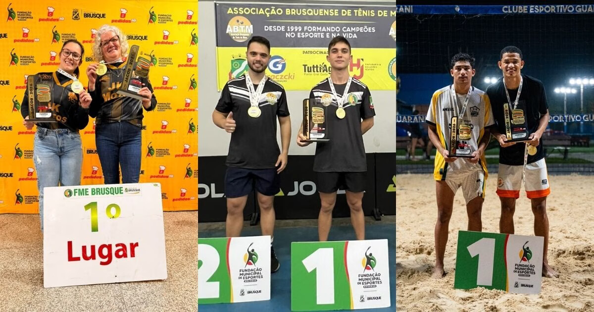 Confira os campeões de todas as modalidades dos Jogos Comunitários de Brusque