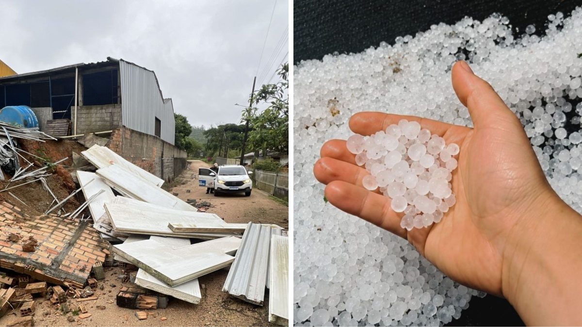 Sobe para nove o número de municípios em situação de emergência após tempestades de granizo em SC