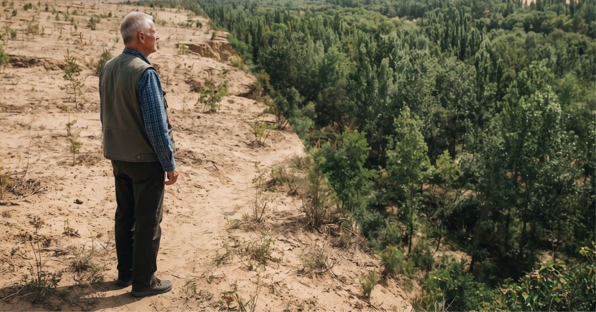 Professor doou dinheiro para plantar mudas em região arenosa e perdeu o contato, mas se surpreende ao voltar 27 anos depois e descobrir que o local virou uma floresta com 50 mil árvores