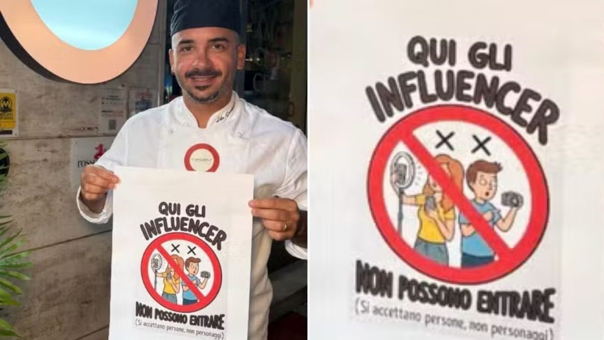 Influencer com mais de 400 mil seguidores sai sem pagar conta de R$ 360, e pizzaiolo premiado proíbe entrada de qualquer criador de conteúdo em seu restaurante