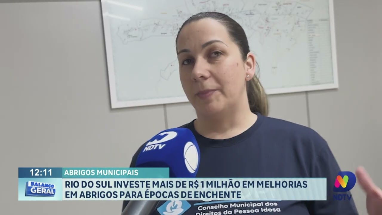 Rio do Sul investe mais de R$ 1 milhão em melhorias em abrigos para épocas de enchente.