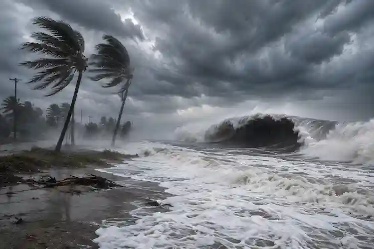 Ciclone chega ao Litoral de SC, leva ventos de 80 km/h e faz temperaturas despencarem