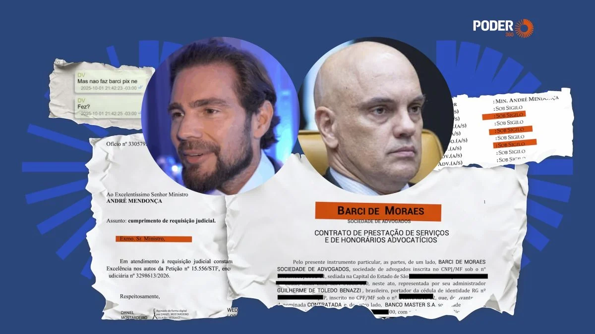 Leia as íntegras de documentos que revelam relação de Moraes com Vorcaro