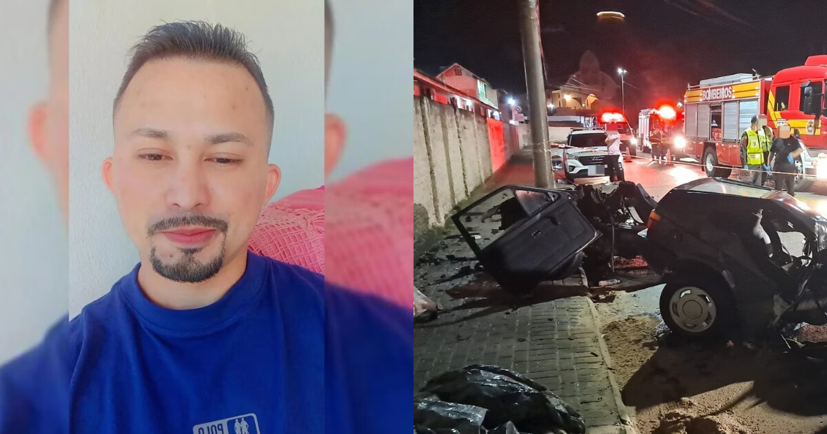 “Não será esquecido”: amigos homenageiam homem que morreu após carro bater em poste, em Brusque