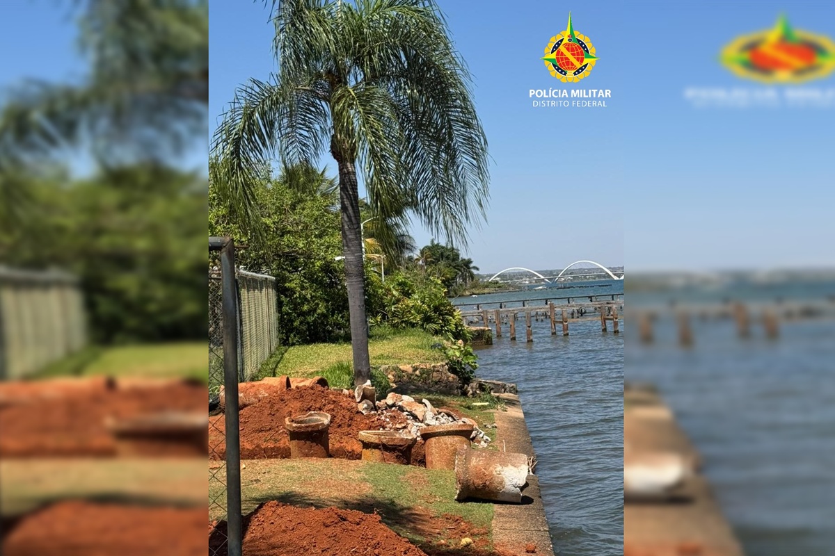 Dono de imóvel é preso por realizar obra às margens do Lago Paranoá