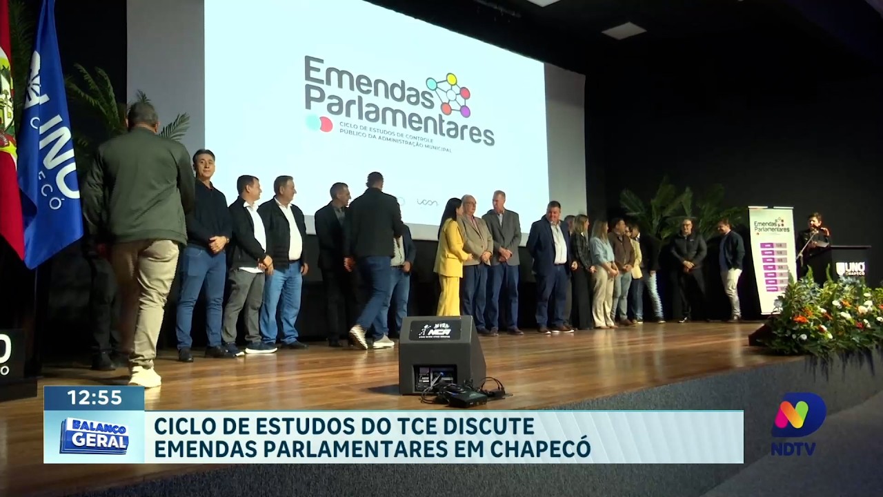 Ciclo de estudos do TCE discute emendas parlamentares em Chapecó