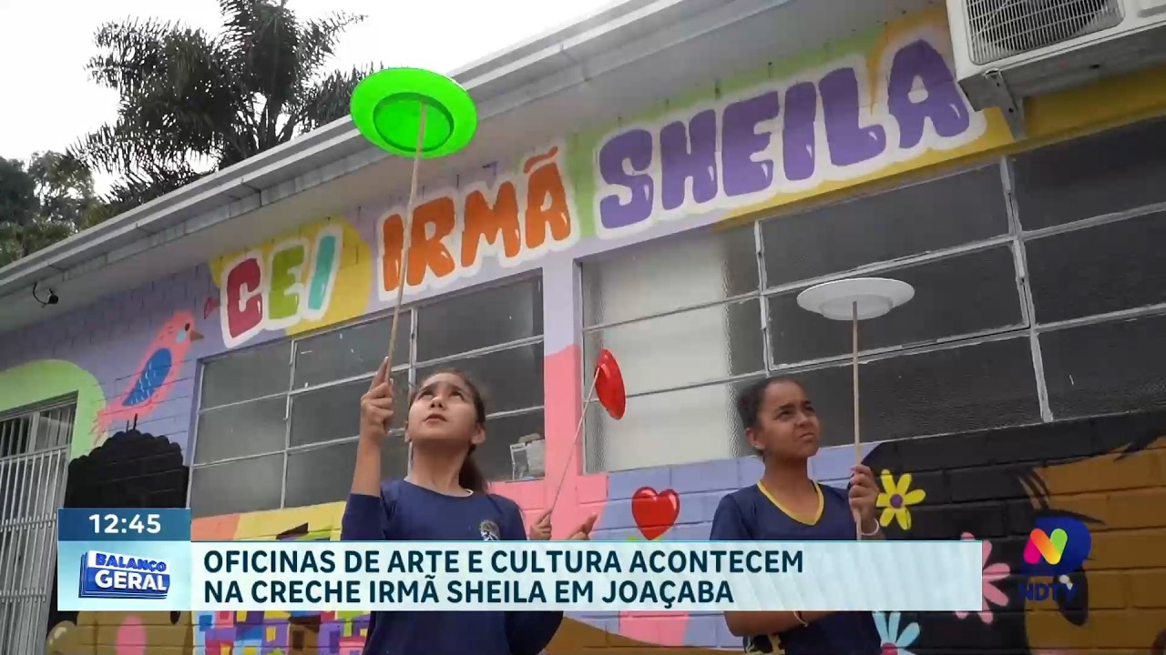 Oficinas de arte e cultura acontecem na Creche Irmã Sheila em Joaçaba