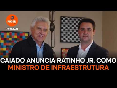 Caiado anuncia Ratinho Jr. como ministro da Infraestrutura