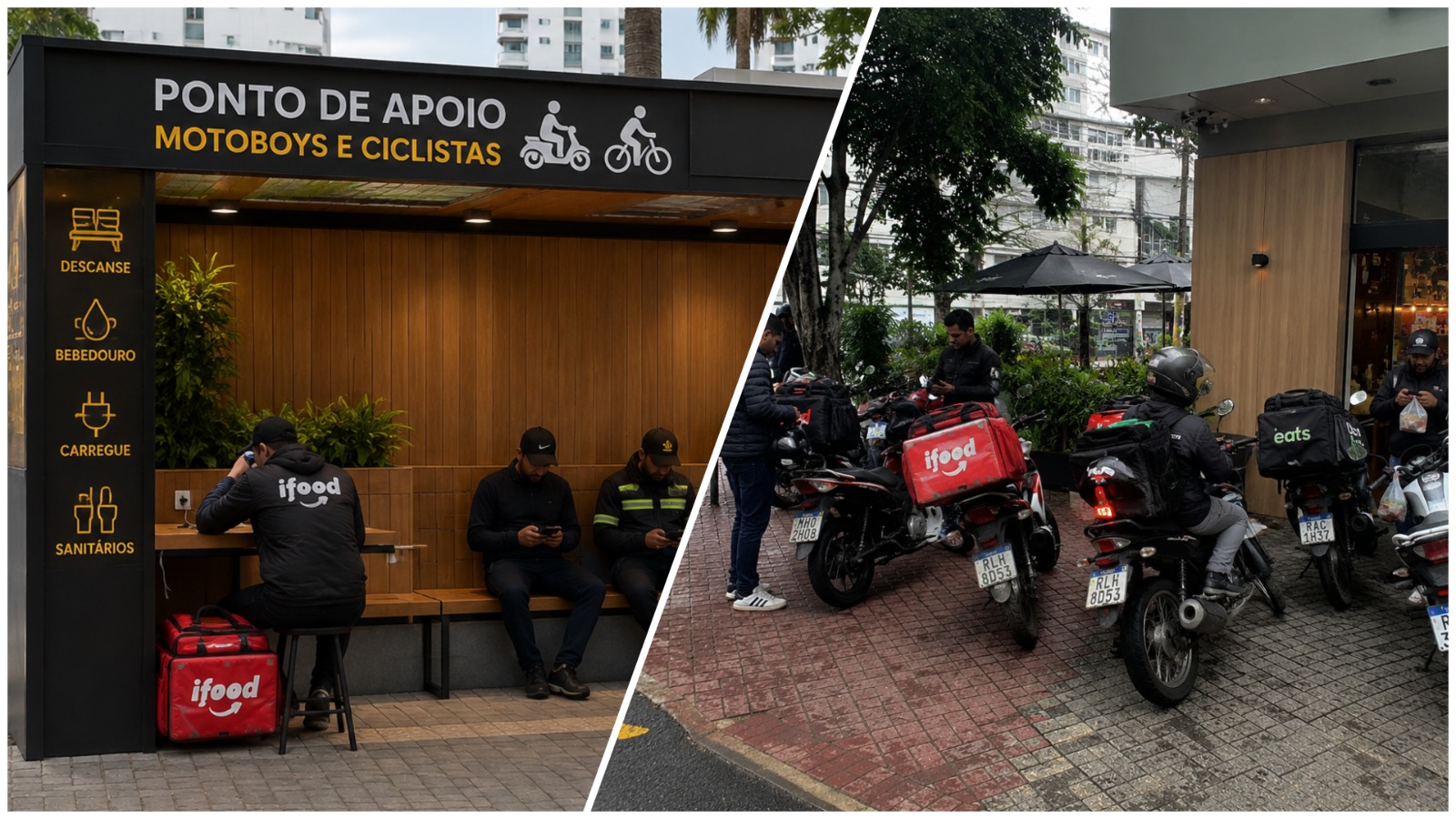 Após manifestação de entregadores, vereador Samir protocola pedido por pontos de apoio