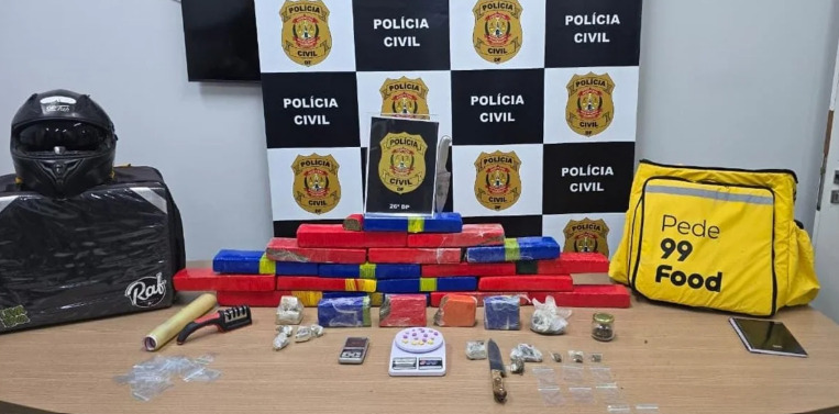 PCDF fecha ponto de venda de drogas em Samambaia e apreende quase 20 tabletes de maconha
