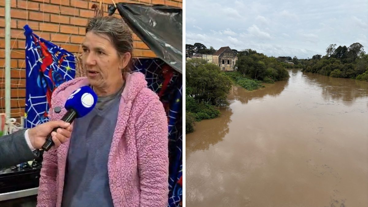 ‘Graças a Deus não perdi ninguém’: cheia de rio faz famílias abandonarem casas no Norte de SC