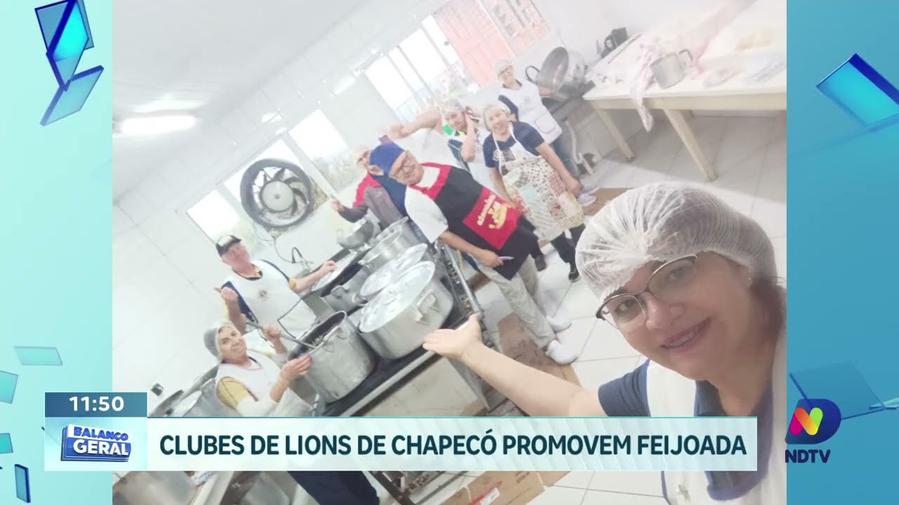 Lions Clube promove feijoada beneficente neste sábado em Chapecó