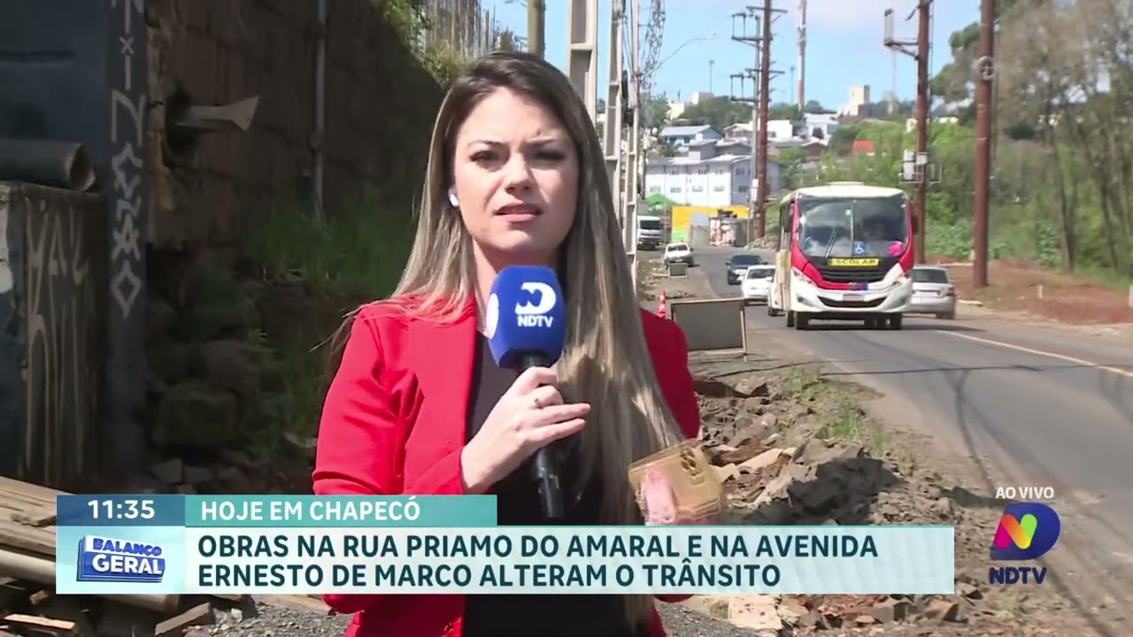 Obras de duplicação podem deixar trânsito lento em Chapecó