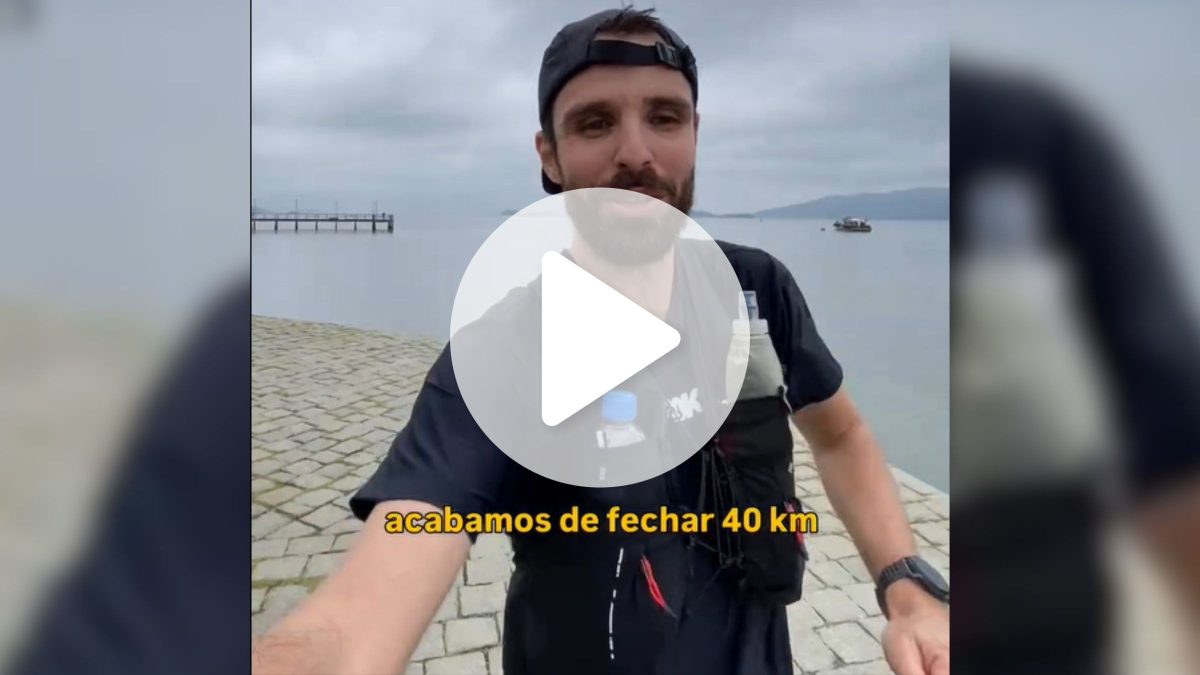 ‘É loucura isso aqui’: com dores e pernas pesadas, homem encara 40 km a pé entre cidades em SC