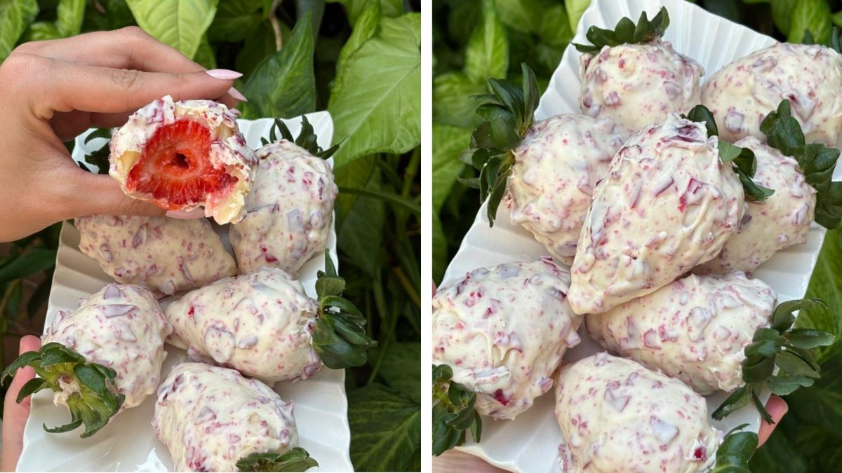 Novo morango do amor? Conheça a versão com caramelo crocante que virou tendência em SC
