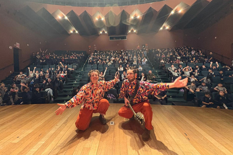 Grupo Cirandela apresentou música e interação para as crianças no Festival de Música