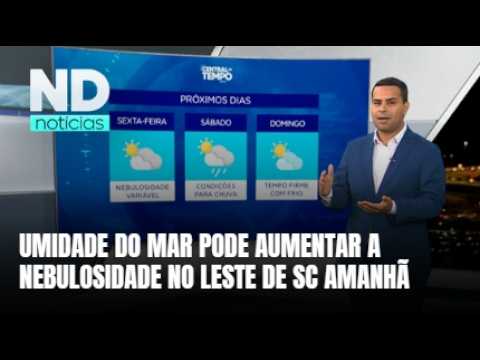 Previsão para amanhã aponta sol e variação de nuvens em Santa Catarina
