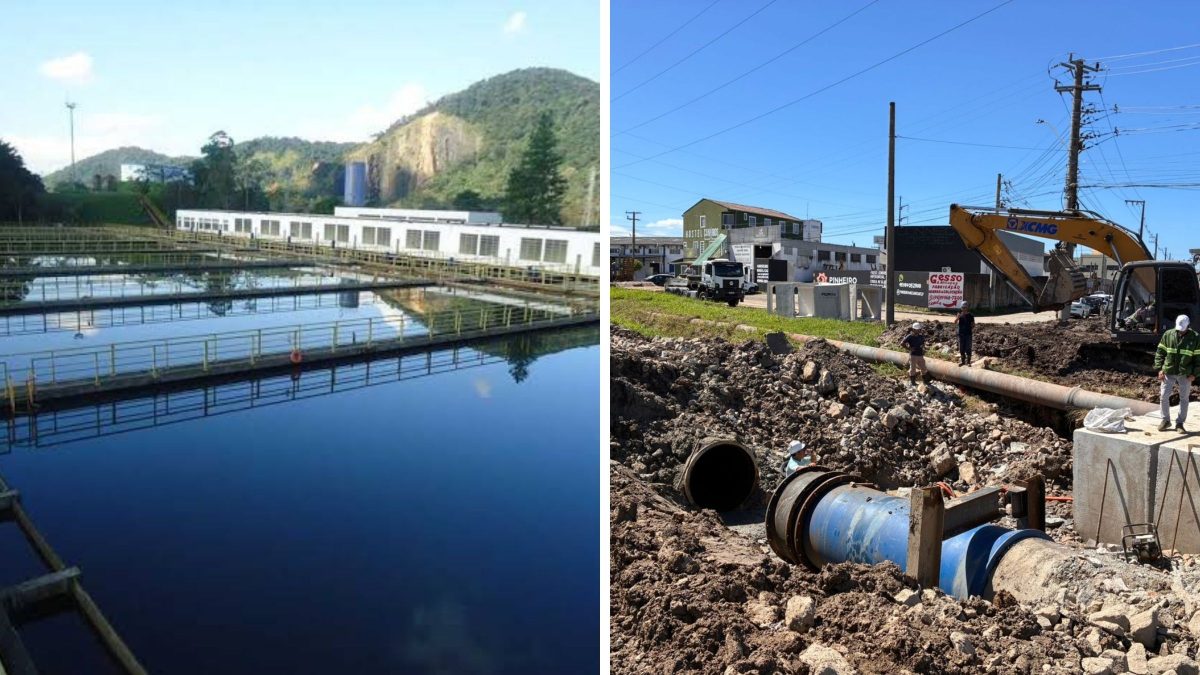 De onde vem a água de adutora que vazou na Grande Florianópolis? Saiba onde nasce o abastecimento que afetou quatro cidades e dezenas de escolas na região