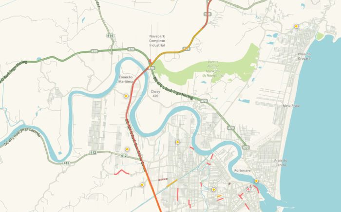 Fila toma conta da BR 101 entre BC, Itajaí e Penha