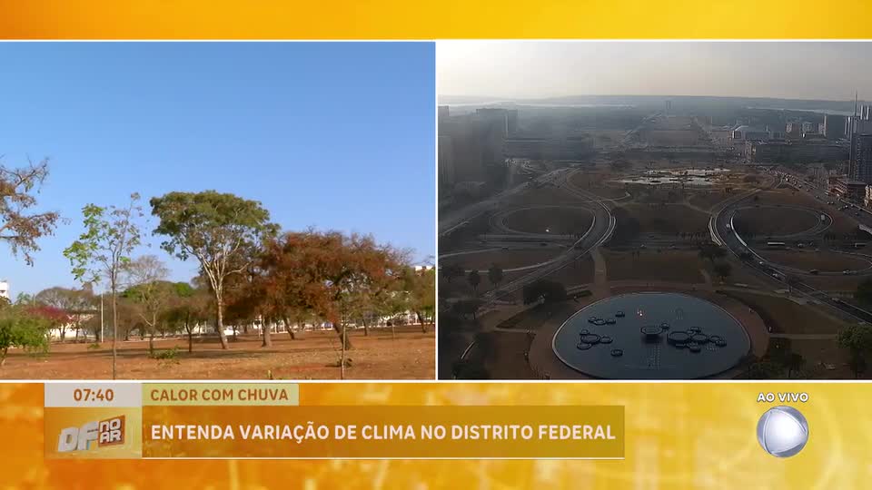 Chuva volta a aparecer na previsão após dias de calor no Distrito Federal