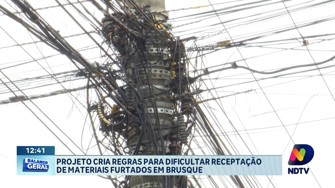Projeto combate receptação de materiais furtados em Brusque