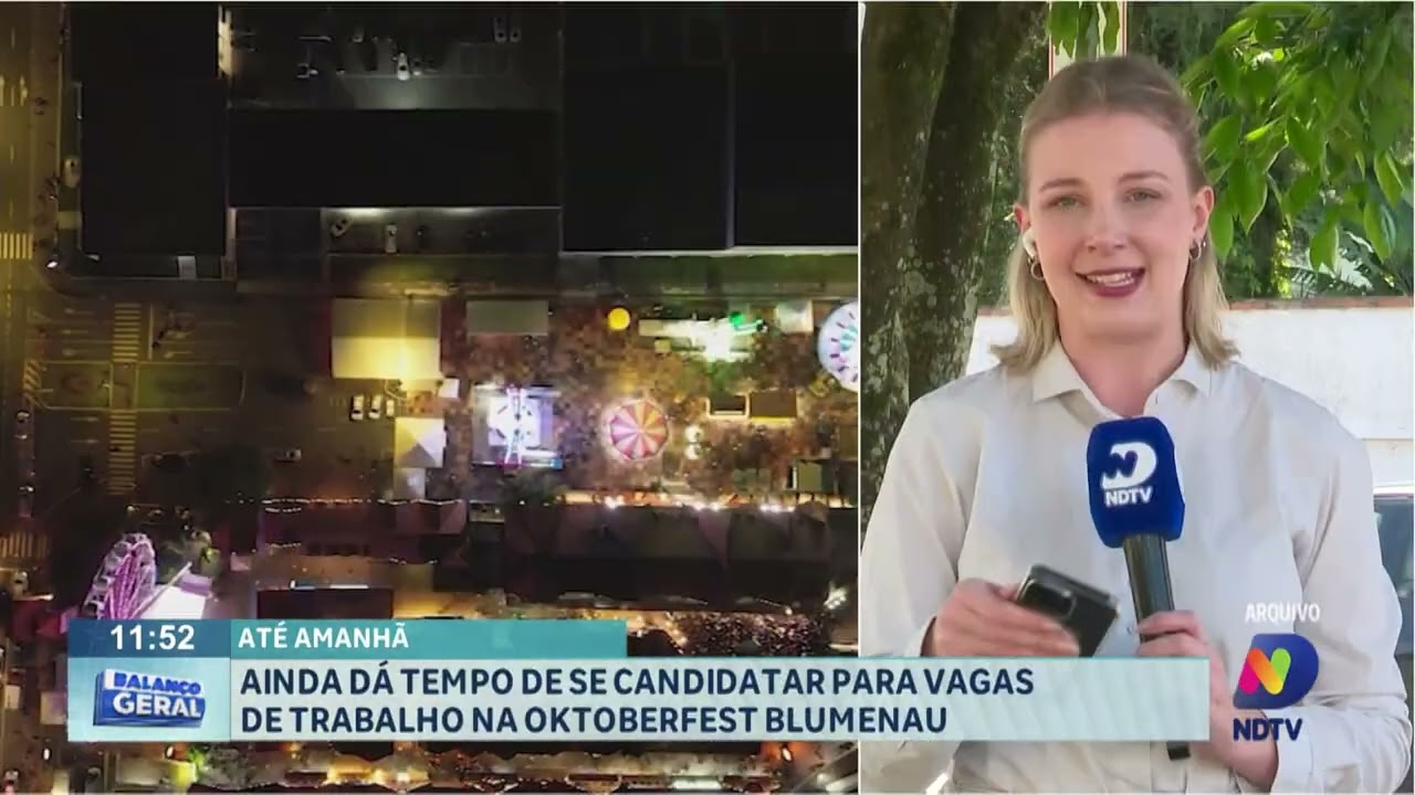 Ainda dá tempo de se candidatar para vagas de trabalho na Oktoberfest Blumenau.