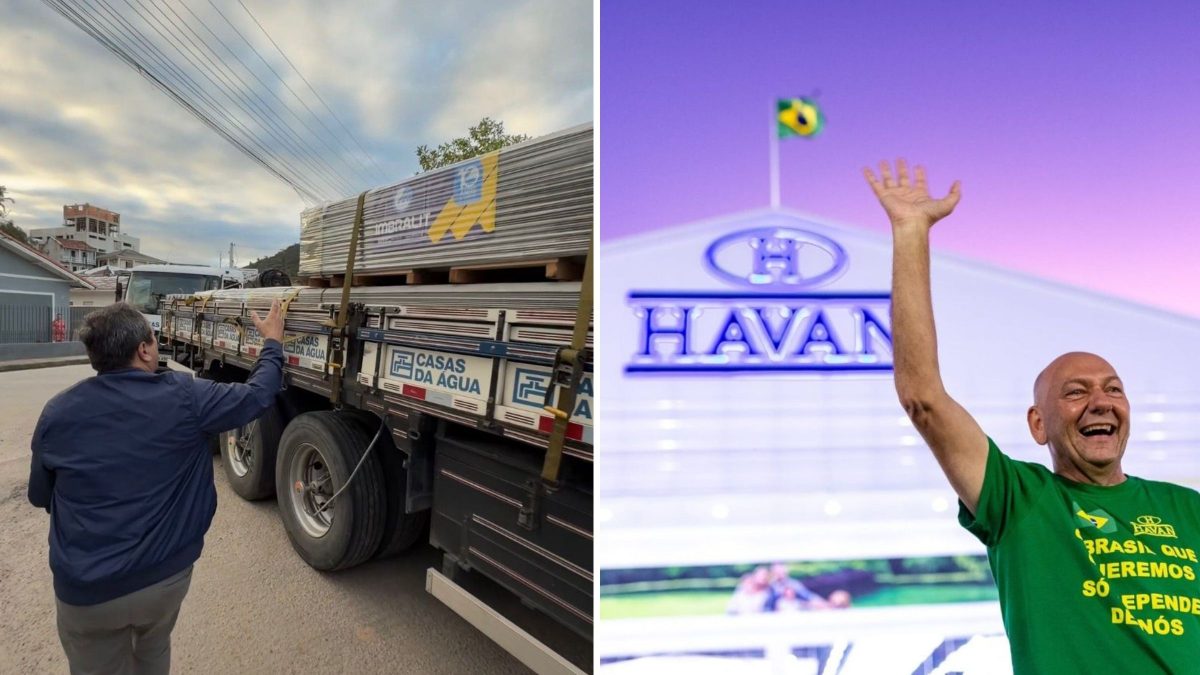 Havan doa R$ 50 mil em telhas para famílias da cidade mais afetada por temporal de granizo na Grande Florianópolis