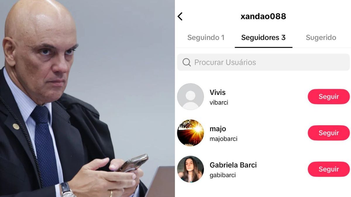Moraes no TikTok: número atribuído ao ministro aparece ligado a perfil chamado ‘Xandão088’