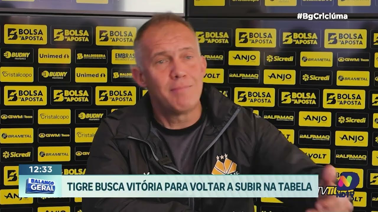 Criciúma busca vitória para voltar a subir na tabela da Série B