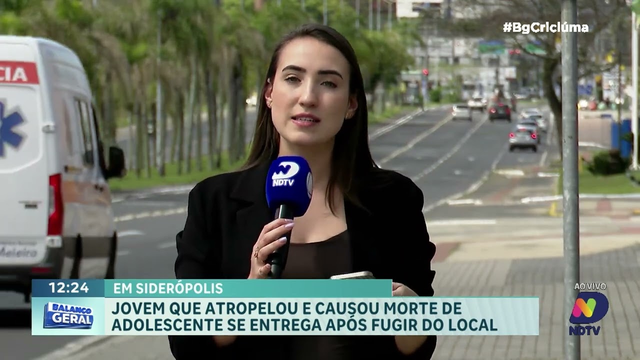 Jovem que atropelou adolescente se entrega em Siderópolis