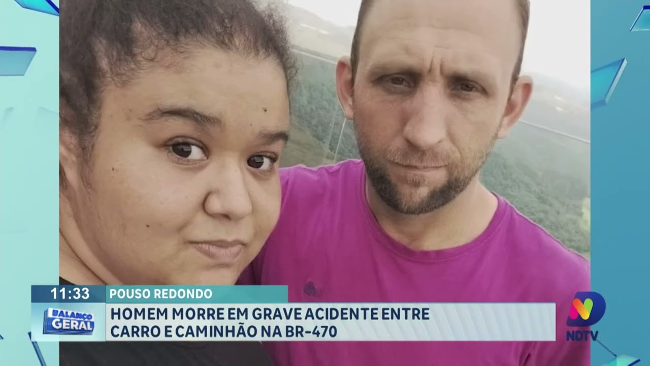 Pouso Redondo: homem morre em grave acidente entre carro e caminhão na BR-470
