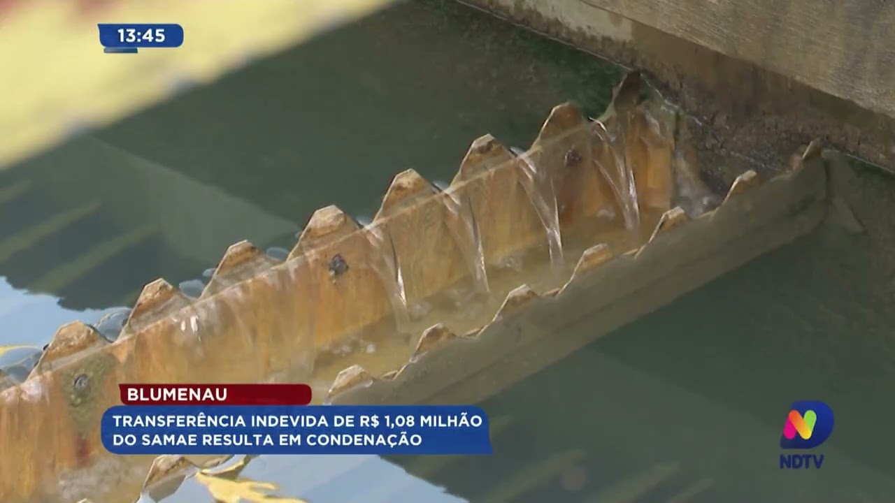 Blumenau: transferência indevida de R$ 1,08 milhão do Samae resulta em condenação