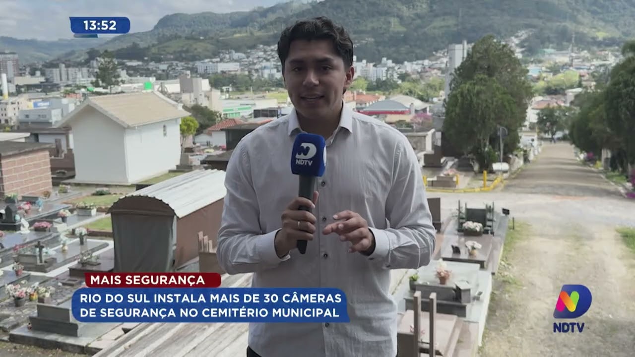 Rio do Sul instala mais de 30 câmeras de segurança no cemitério municipal