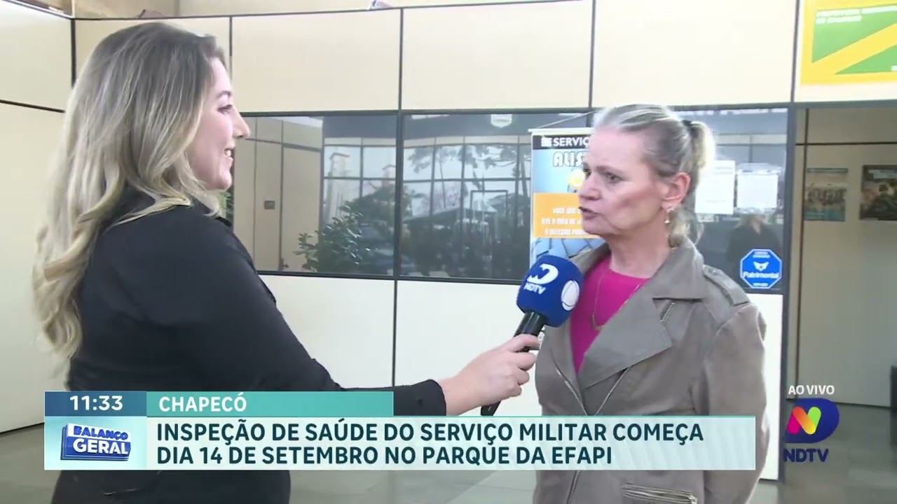 Inspeção do serviço militar vai atender 1,6 mil jovens em Chapecó