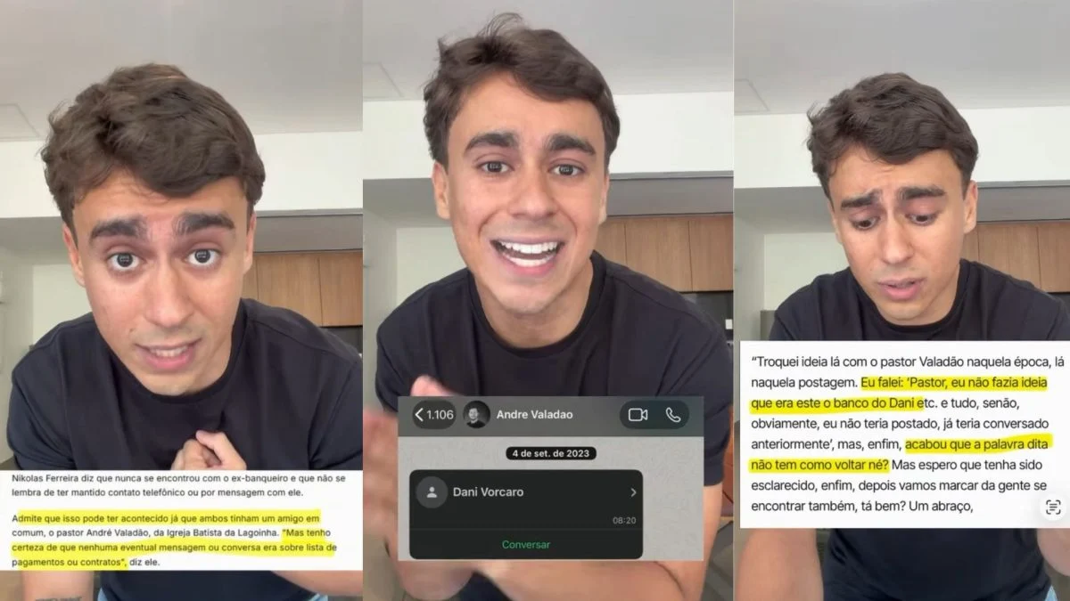 “Não recebi um tostão de Vorcaro e nem o encontrei”, diz Nikolas