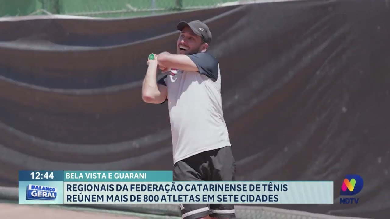 Regionais da Federação Catarinense de tênis reúnem mais de 800 atletas em sete cidades
