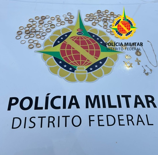 PM recupera joias furtadas de shopping no Rio escondidas em casa na Ceilândia