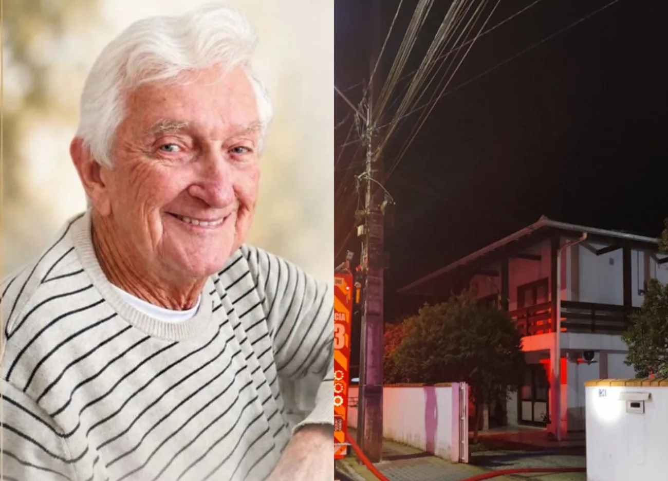 Idoso morre ao cair em câmara de defumação de linguiça artesanal em SC; casa pegou fogo