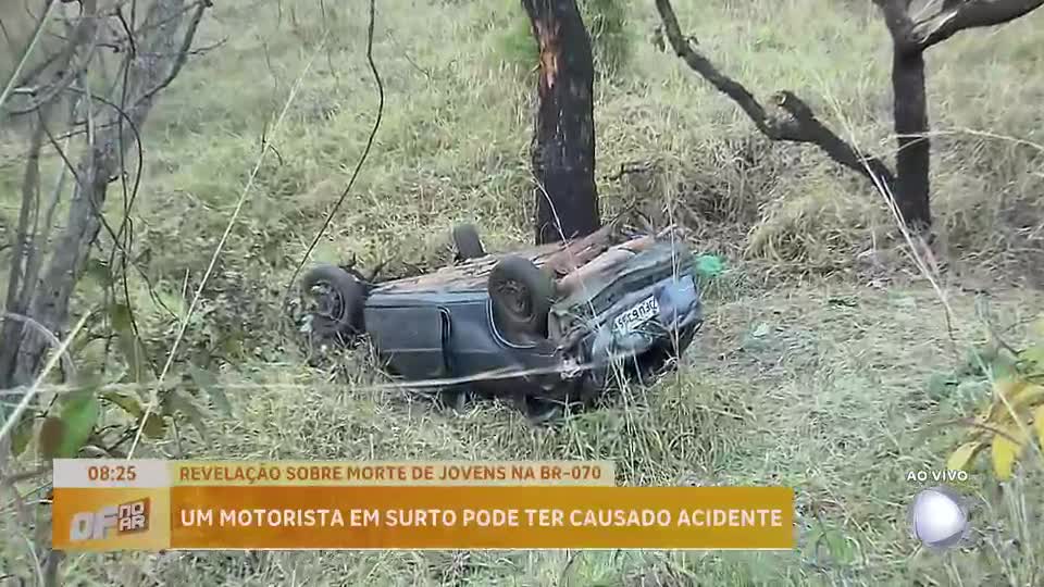 Motorista em surto pode ter provocado acidente que matou três jovens na BR-070