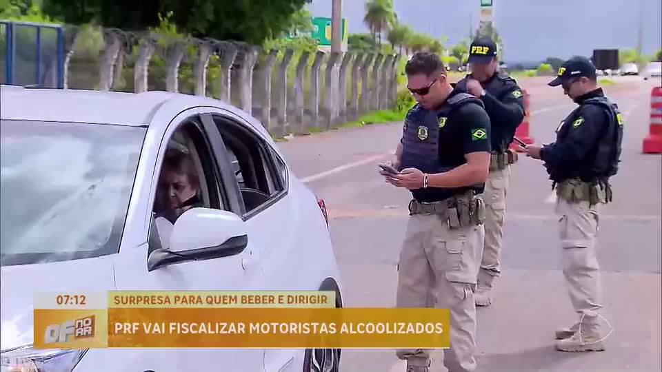 PRF combate embriaguez ao volante nas rodovias do DF durante feriado